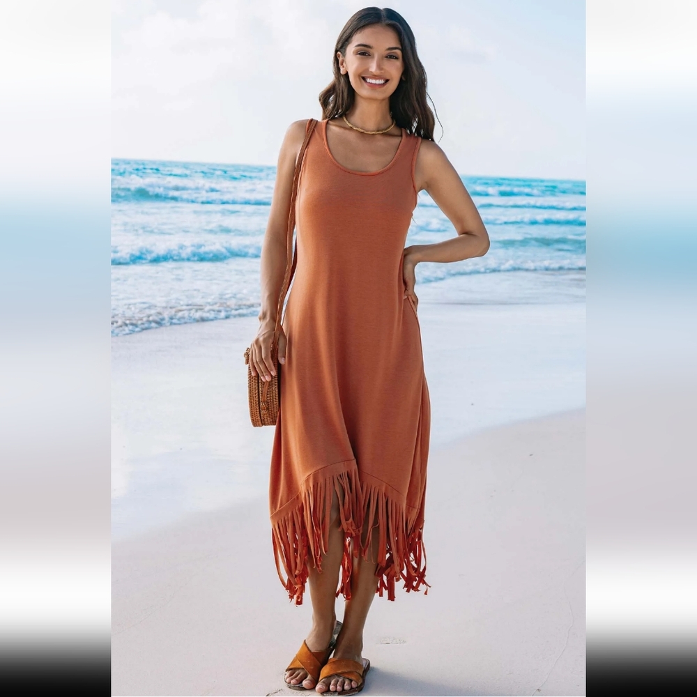 NWT! Cupshe Burnt Orange Size Xs Dress